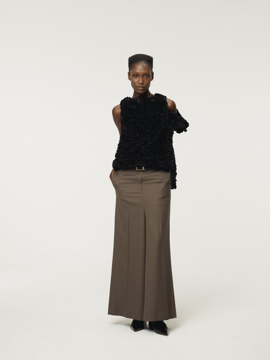 Recto - Sintra Slit Skirt Pants (Dark Khaki) product image 5 | TRAB K-Fashion Australia