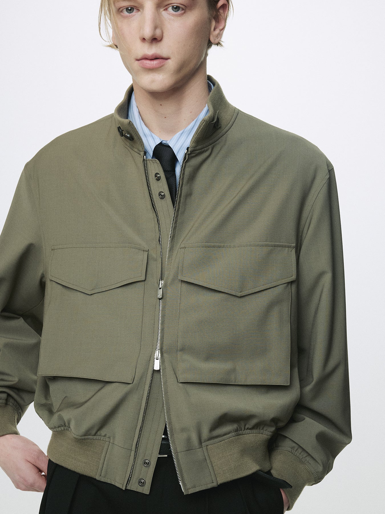 Tonywack - Light Wool Web Jacket (Olive) product image 5 | TRAB K-Fashion Australia