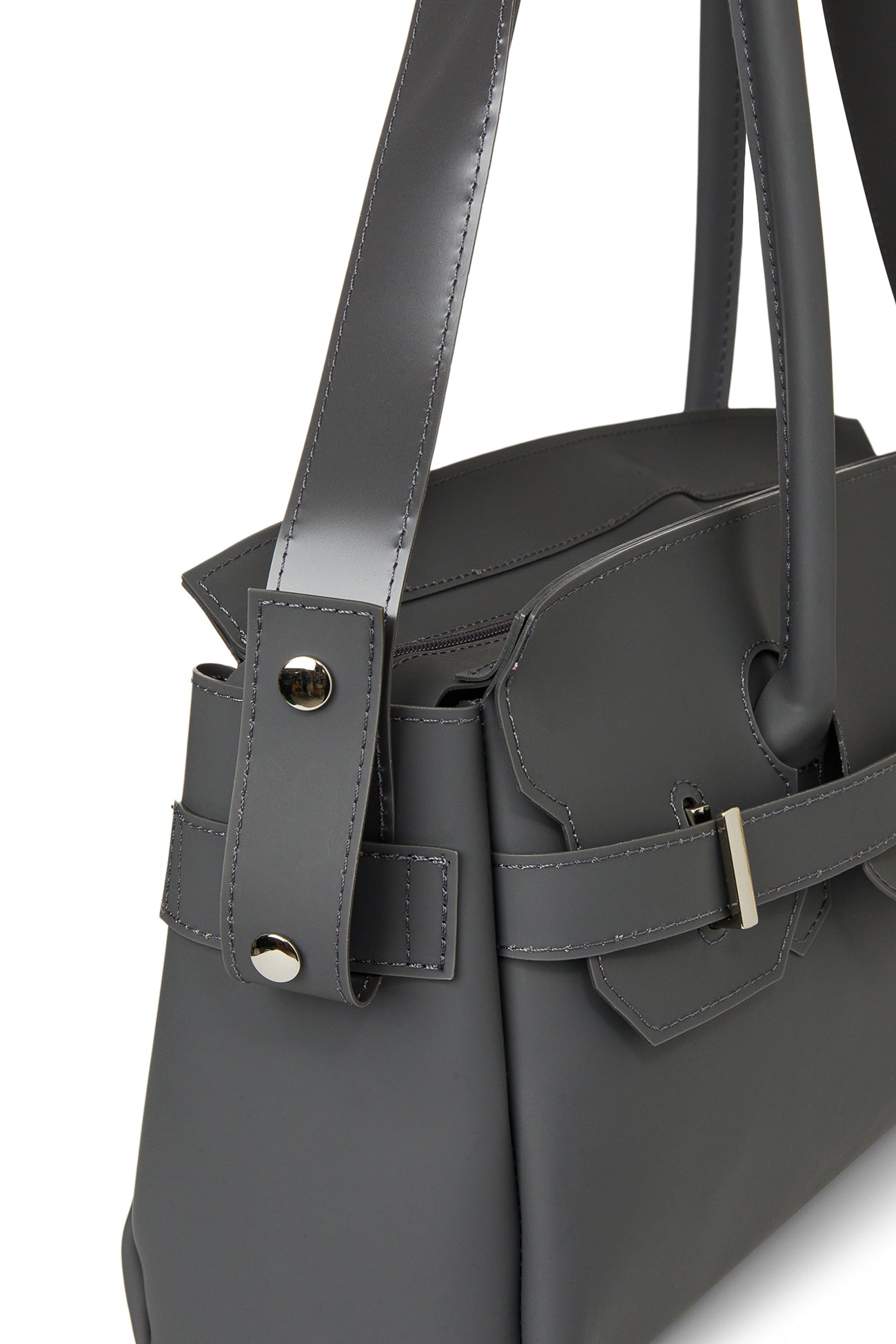 Deinet - [free Card Wallet] Jelly Two-Way Bag (Charcoal) product image 8 | TRAB K-Fashion Australia