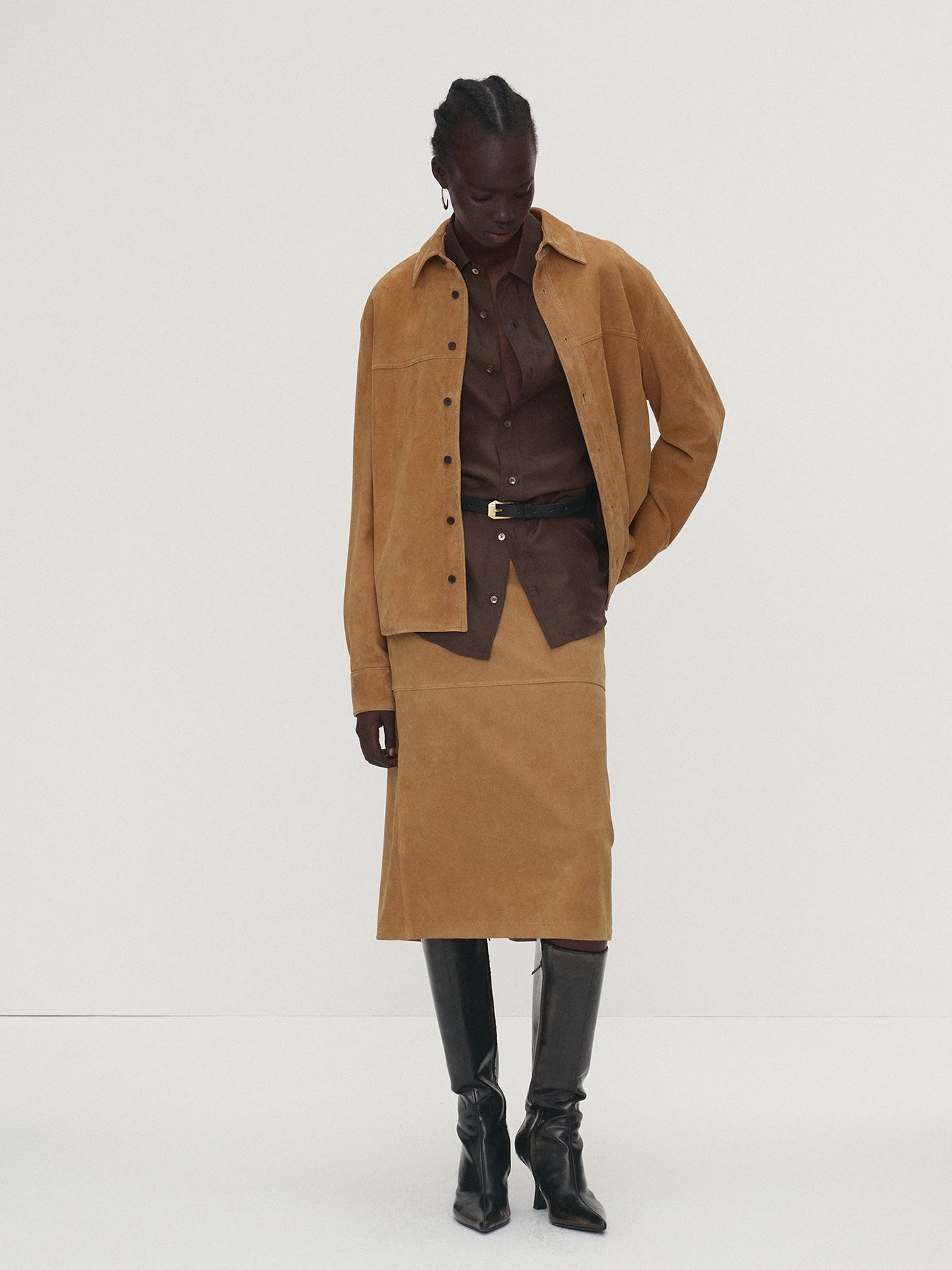 Tonywack - Suede Regular Fit Shirt (Light Beige) product image 3 | TRAB K-Fashion Australia