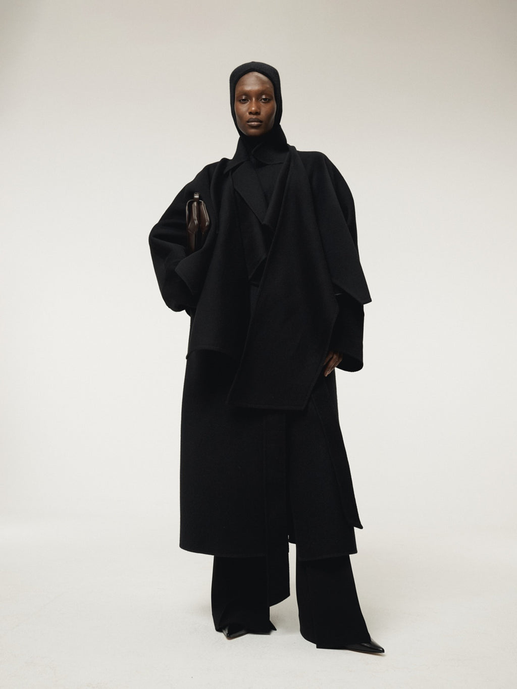 Recto - Classic Belted Handmade Coat (Black) product image 1 | TRAB K-Fashion Australia