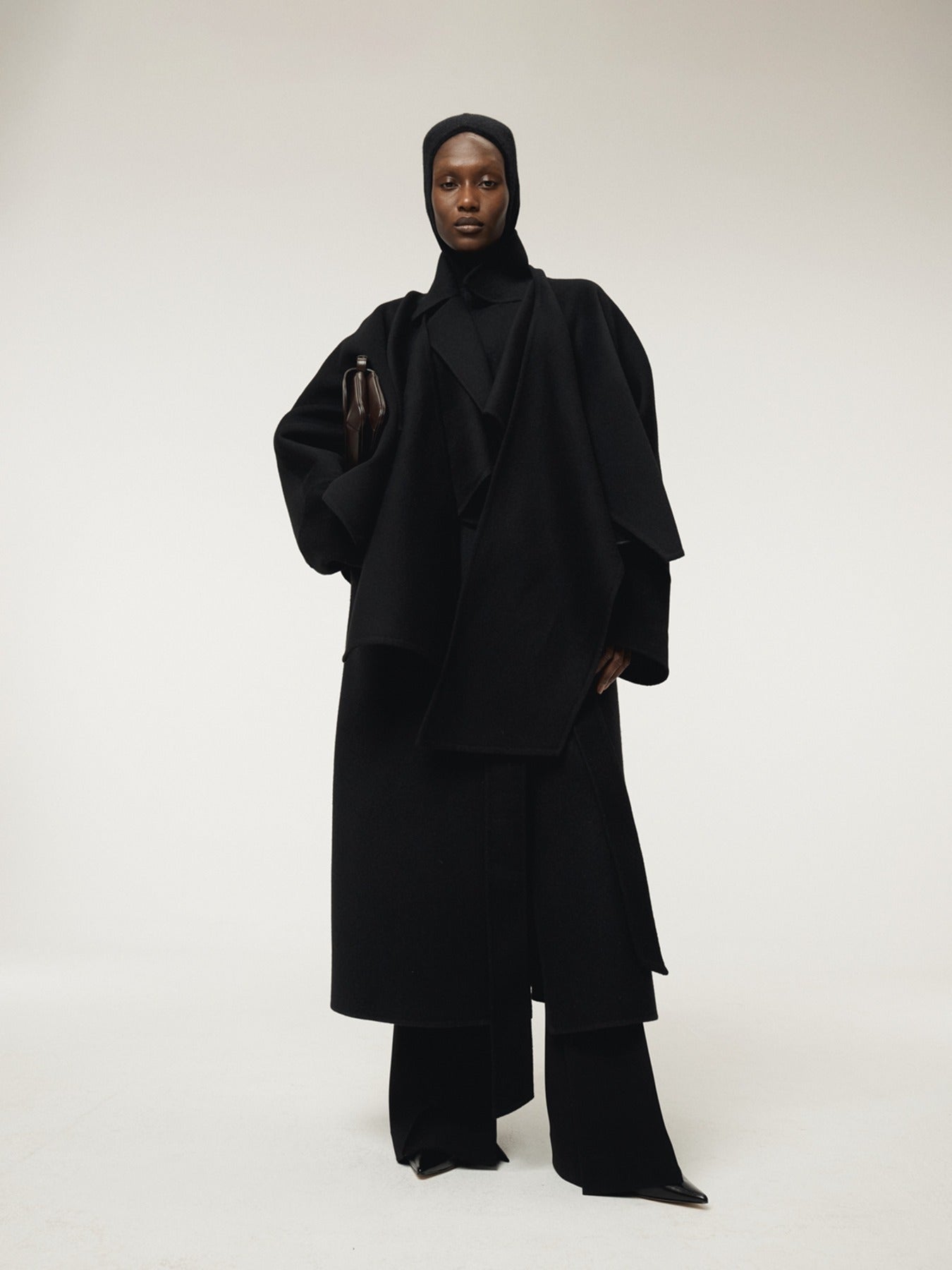 Recto - Classic Belted Handmade Coat (Black) product image 1 | TRAB K-Fashion Australia