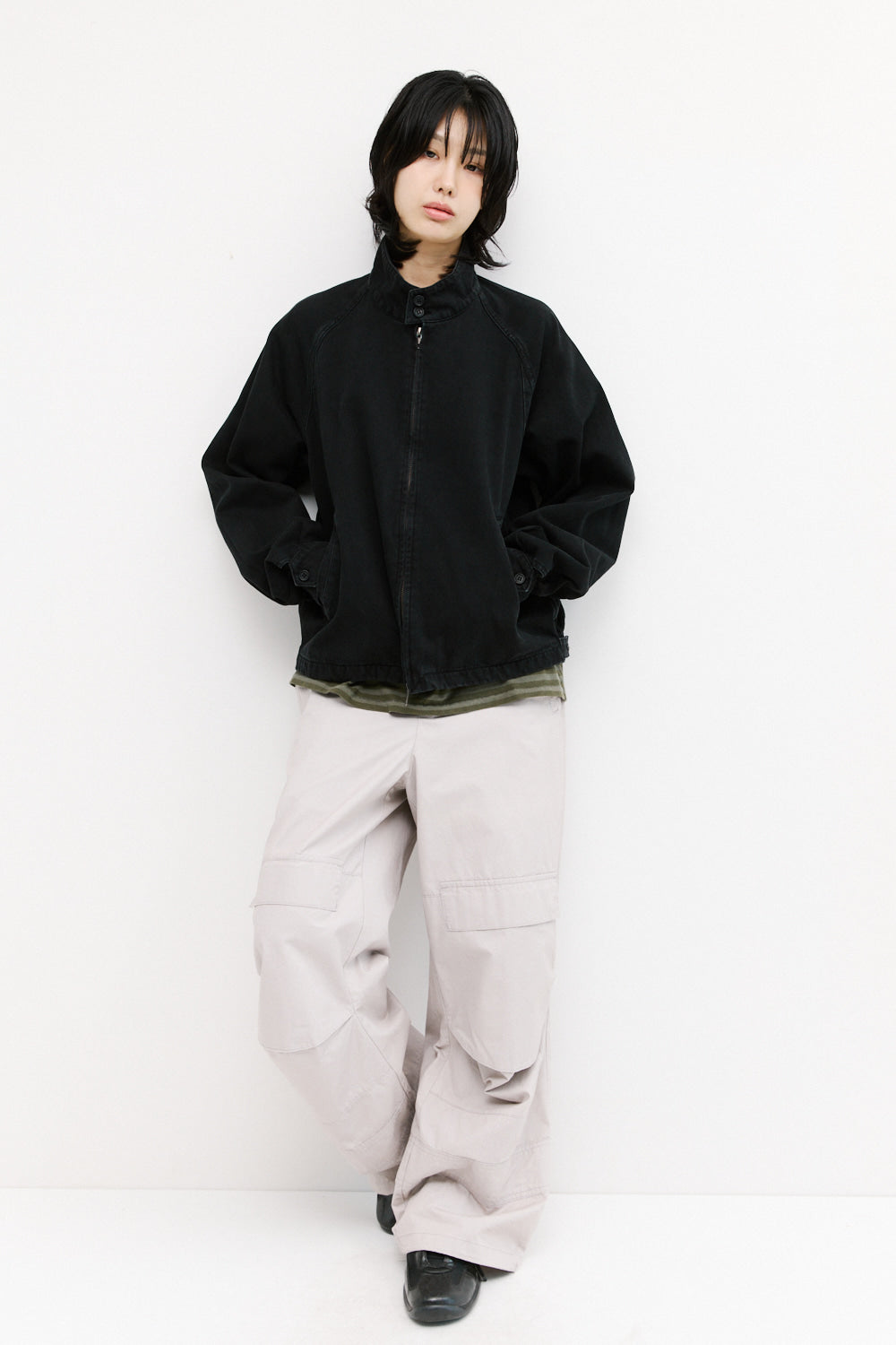 Hatchingroom - Harrington Denim Jacket (Black) product image 12 | TRAB K-Fashion Australia