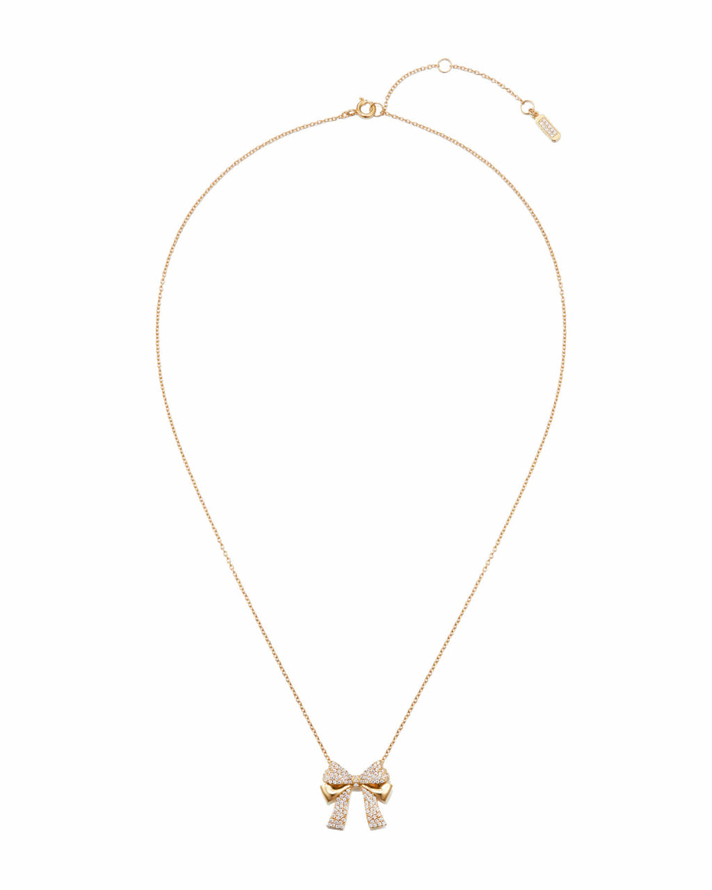 Numbering - Pave Double Ribbon Pendant Necklace #3706 product image 4 | TRAB K-Fashion Australia