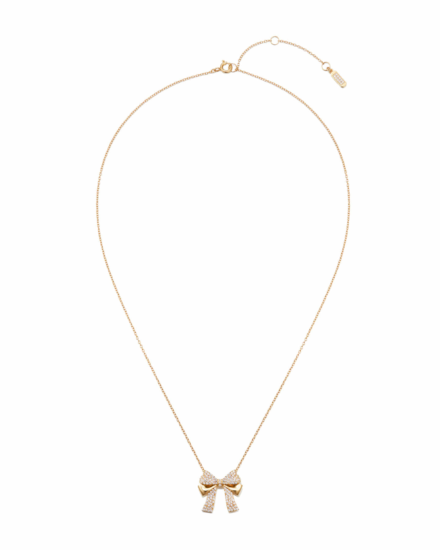 Numbering - Pave Double Ribbon Pendant Necklace #3706 product image 4 | TRAB K-Fashion Australia