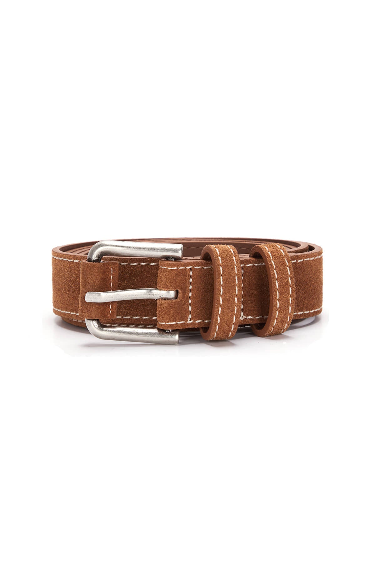 Matin Kim - Suede Leather Belt (Camel) product image 1 | TRAB K-Fashion Australia
