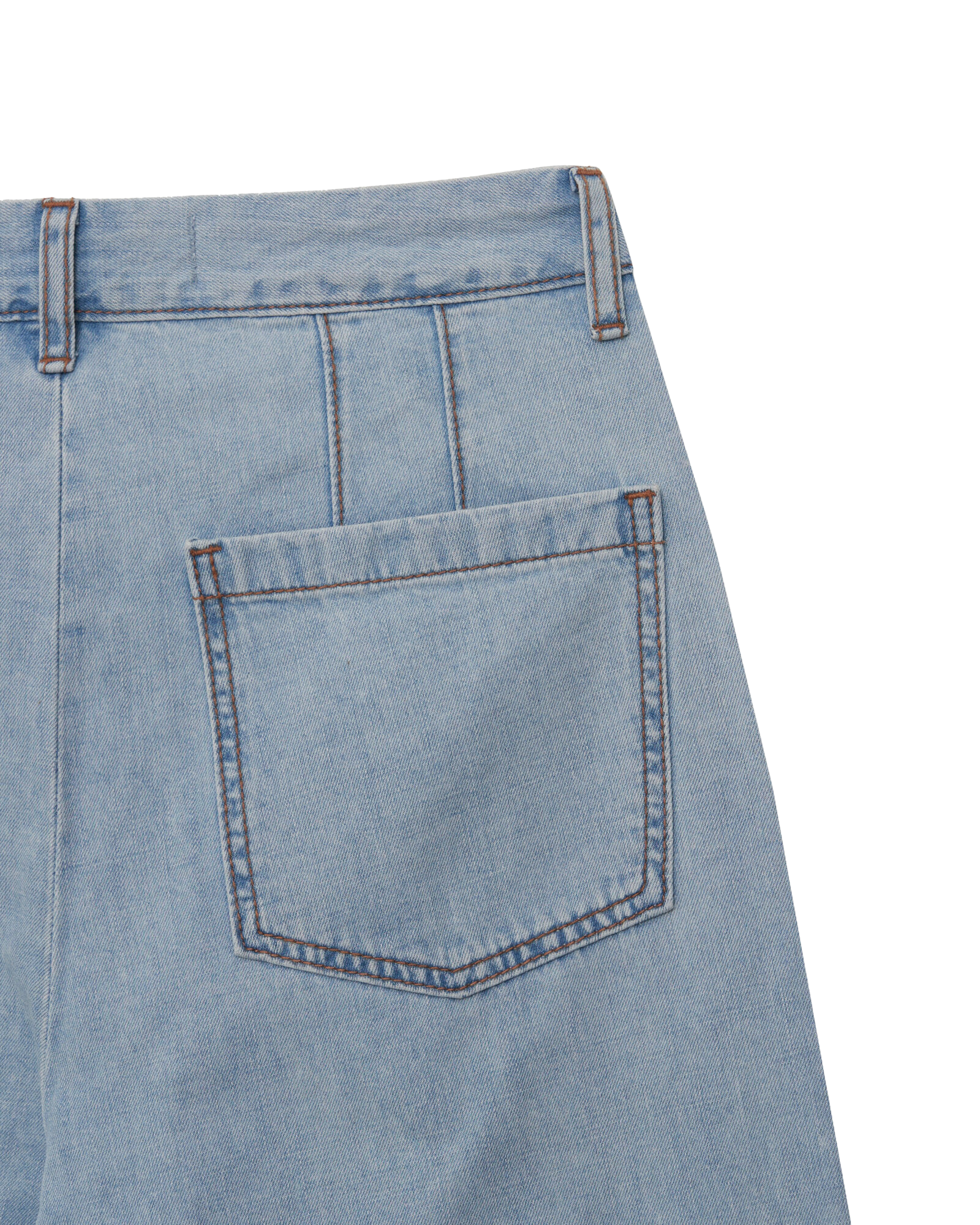 Kimhe Kim - Summer Pleated Wide Jeans (Sky Blue) product image 9 | TRAB K-Fashion Australia