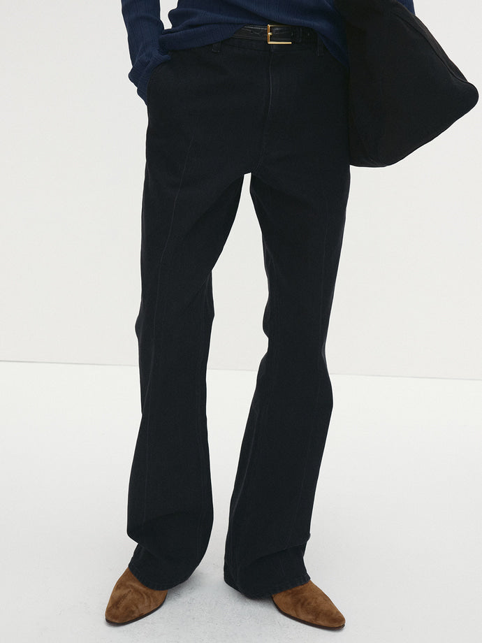 Tonywack - Flared-Leg Tailored Jeans (Washed Black) product image 1 | TRAB K-Fashion Australia