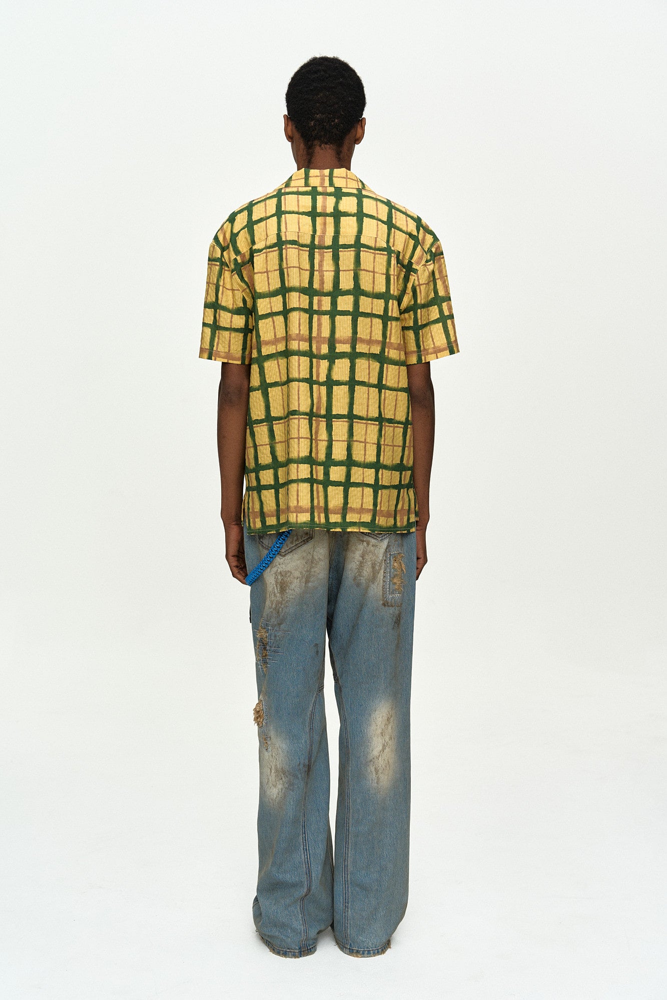 Andersson Bell - Rothko Open Collar Shirt (Yellow) product image 4 | TRAB K-Fashion Australia
