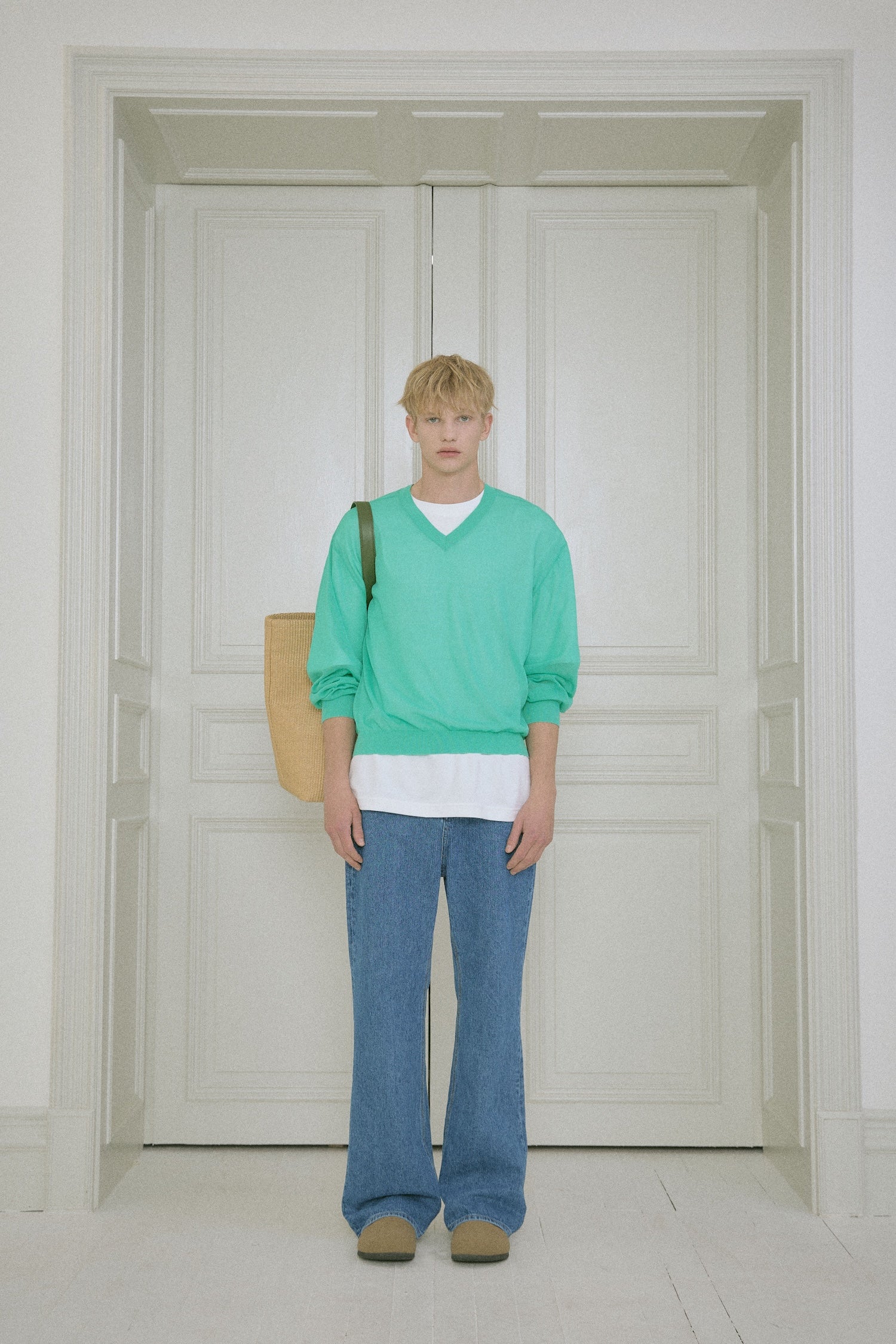 Stu - Stripe Denim Pants Mid (Blue) product image 9 | TRAB K-Fashion Australia