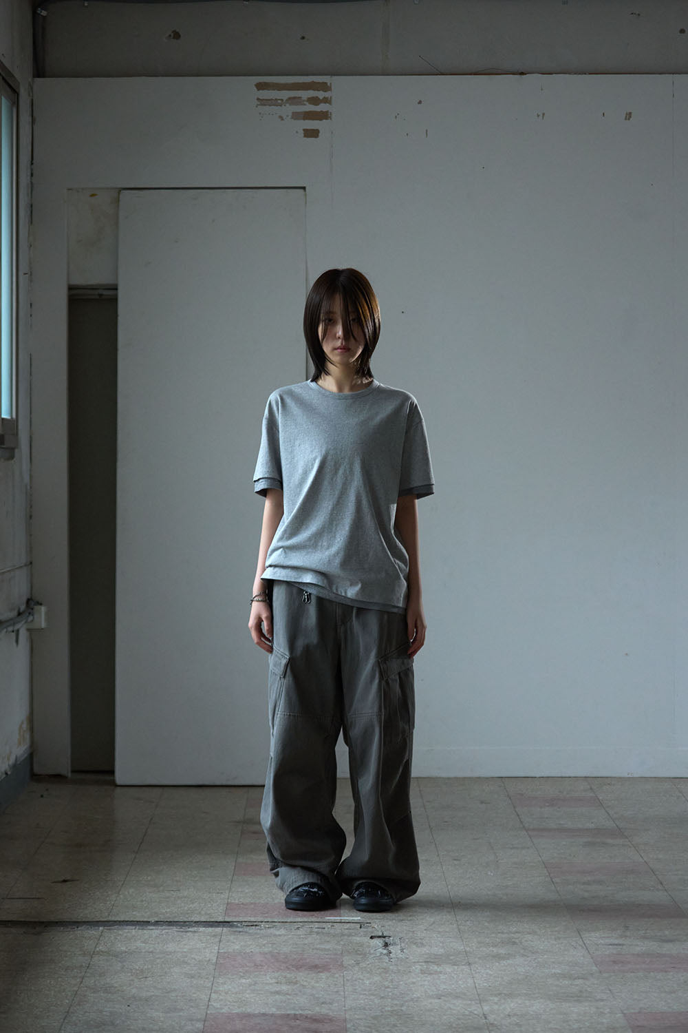 Hatchingroom - Two Face Stripe Tee (1/2 M.Grey) product image 10 | TRAB K-Fashion Australia