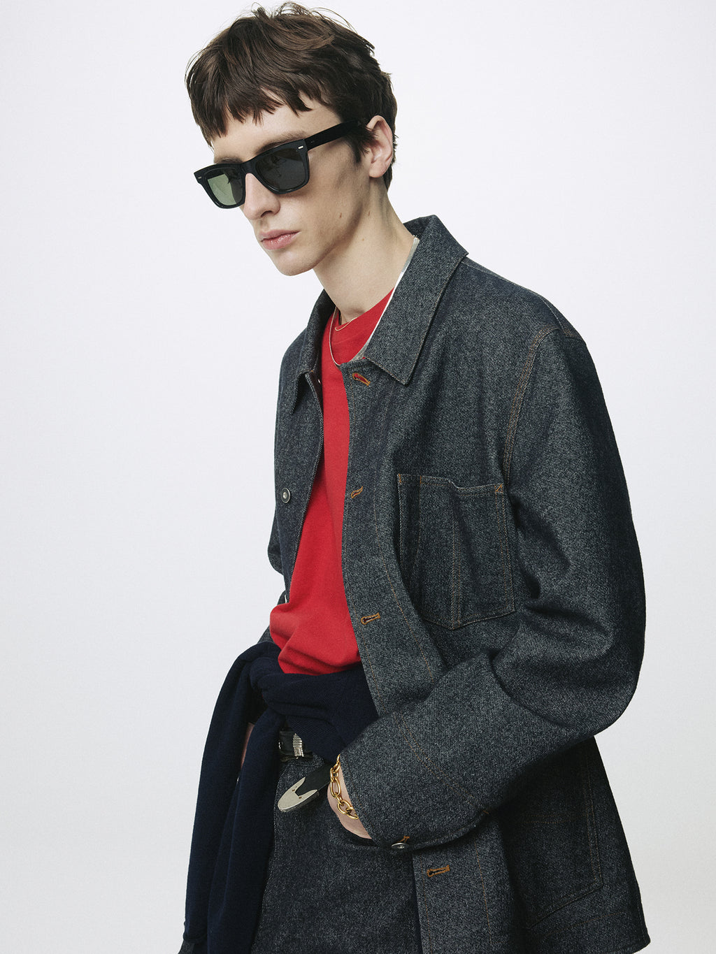 Tonywack - Wool Denim Chore Jacket Italian Fabric (Dark Indigo) product image 5 | TRAB K-Fashion Australia