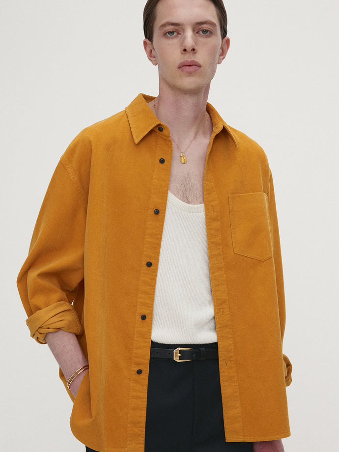 Tonywack - Washed Corduroy Distressed Shirt (Mustard) product image 5 | TRAB K-Fashion Australia