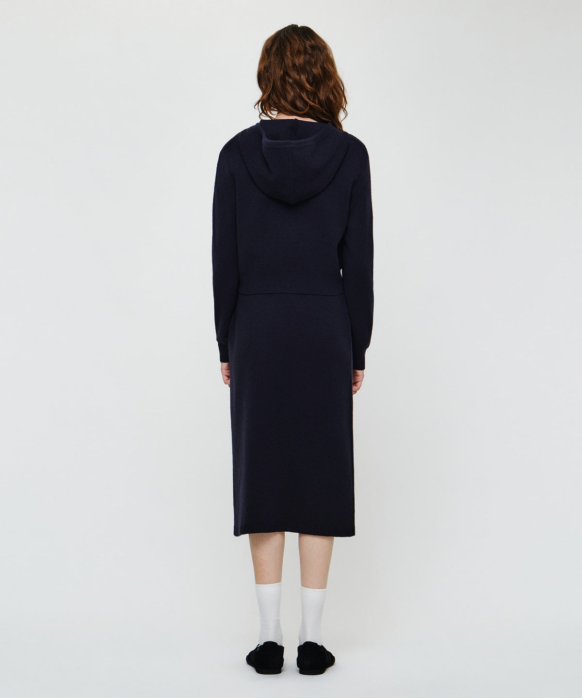 Marithe & Francois Girbaud - Ribbon Classic Logo Knit Skirt (Navy) product image 3 | TRAB K-Fashion Australia