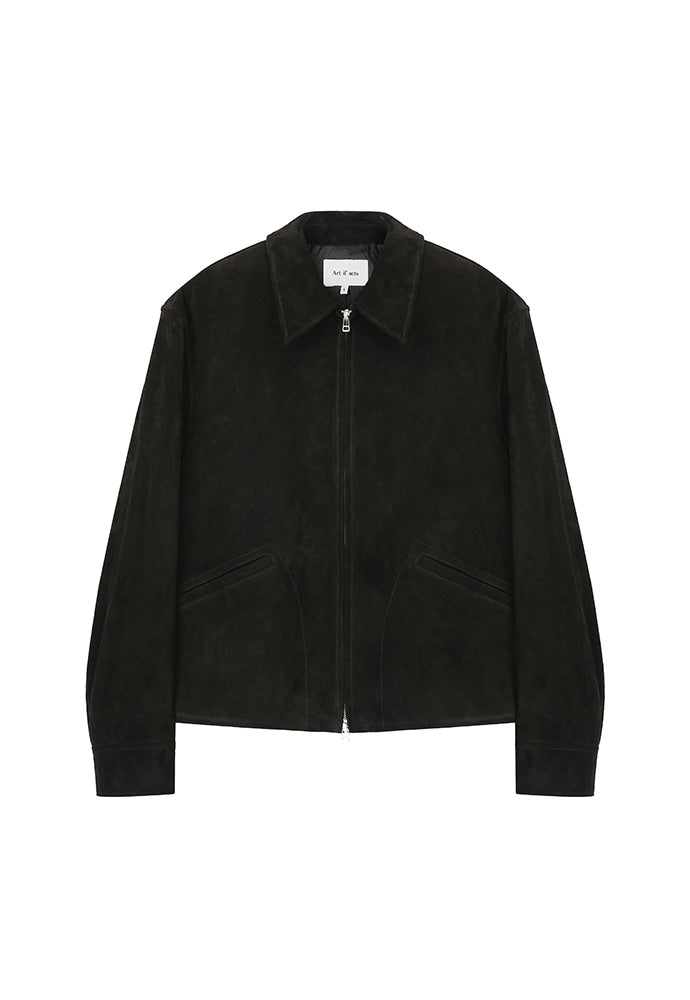 Art if acts - Suede 60's Sports Jacket (Black) product image 6 | TRAB K-Fashion Australia