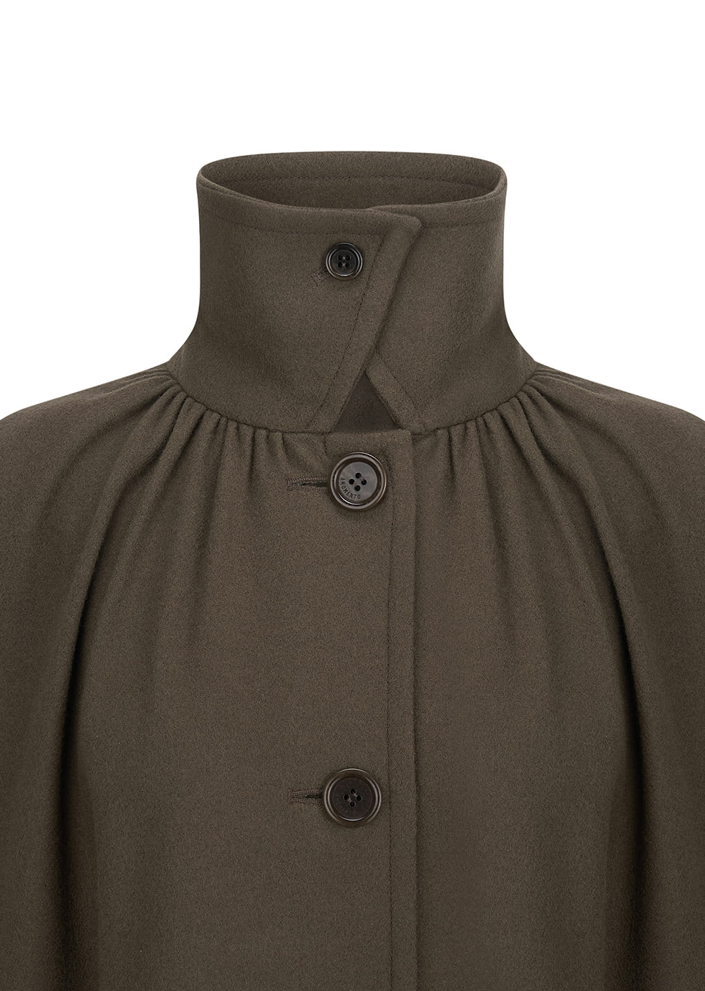 Amomento - shirring coat (Khaki) product image 9 | TRAB K-Fashion Australia