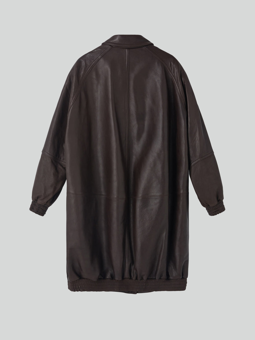 Recto - Oversized Leather Coat (Dark Brown) product image 12 | TRAB K-Fashion Australia