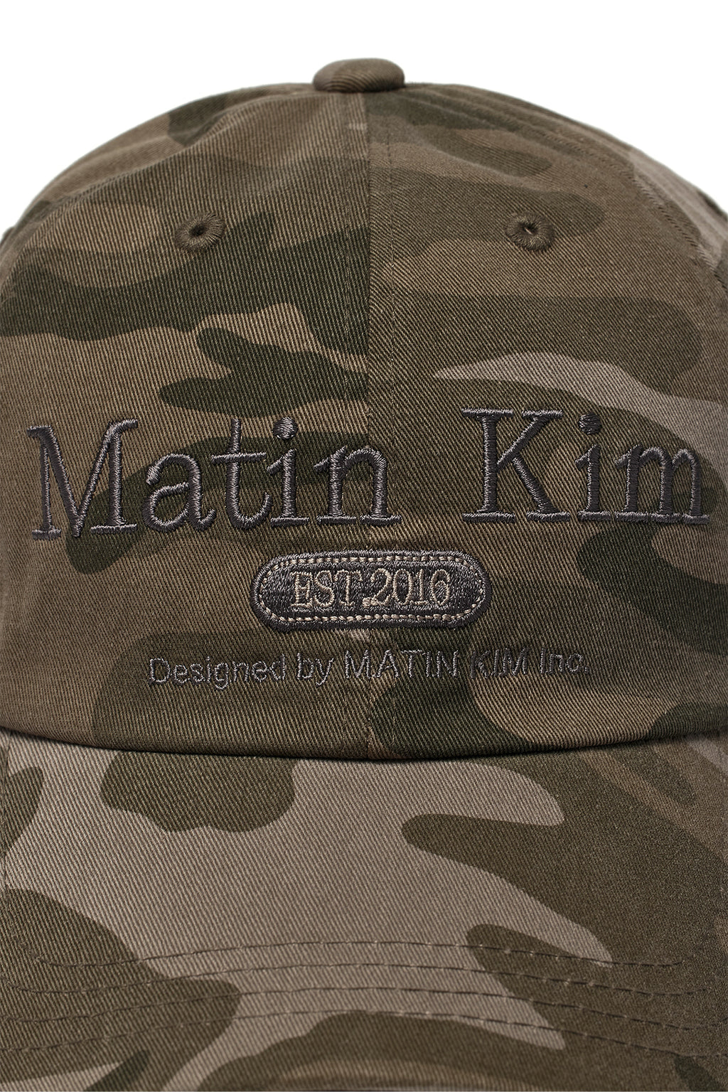 Matin Kim - Camouflage Logo Ball Cap (Khaki) product image 4 | TRAB K-Fashion Australia