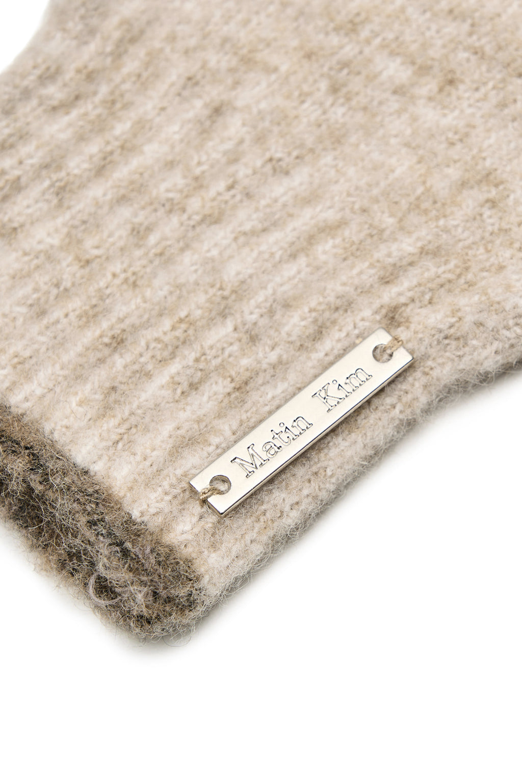 Matin Kim - Boucle Knit Gloves (Beige) product image 5 | TRAB K-Fashion Australia