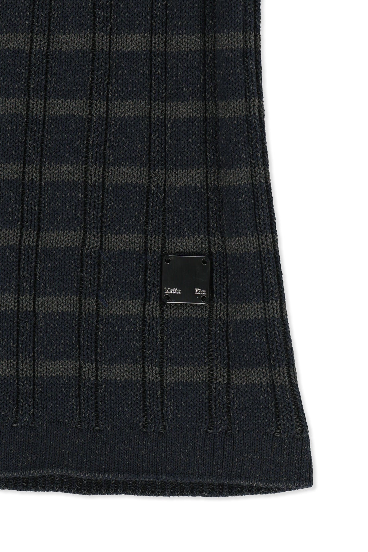 Matin Kim - Stripe Knit Tube Top (Navy) product image 4 | TRAB K-Fashion Australia