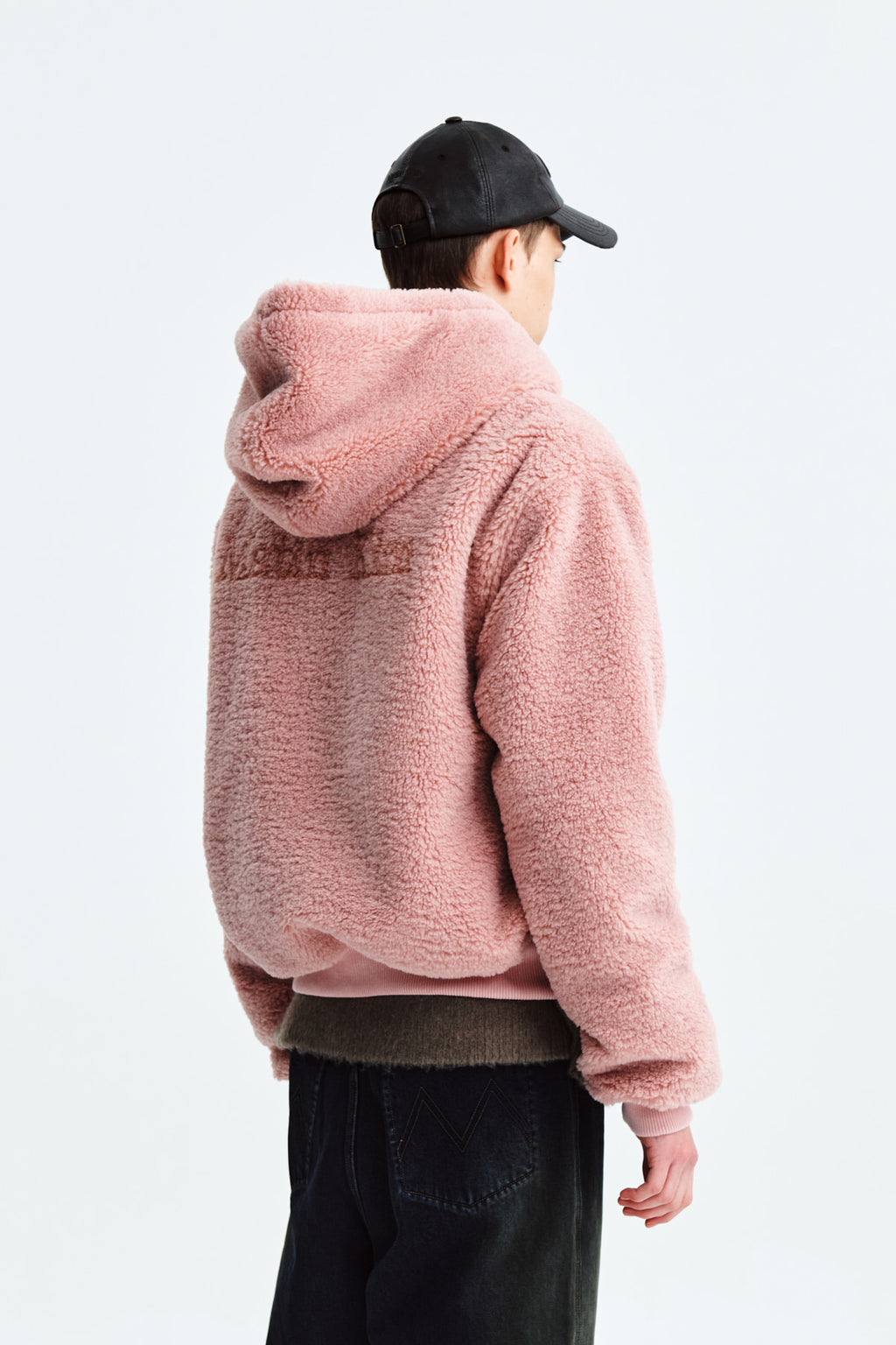 Matin Kim - Logo Point Fleece Hoody Jumper (Pink) product image 11 | TRAB K-Fashion Australia