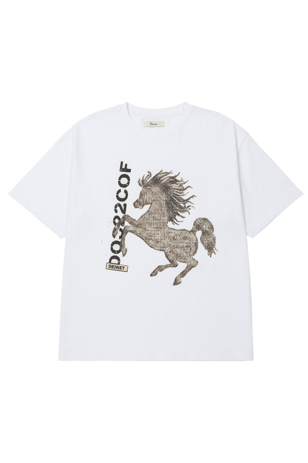 Deinet - Horse Graphic T-Shirt (White) product image 8 | TRAB K-Fashion Australia