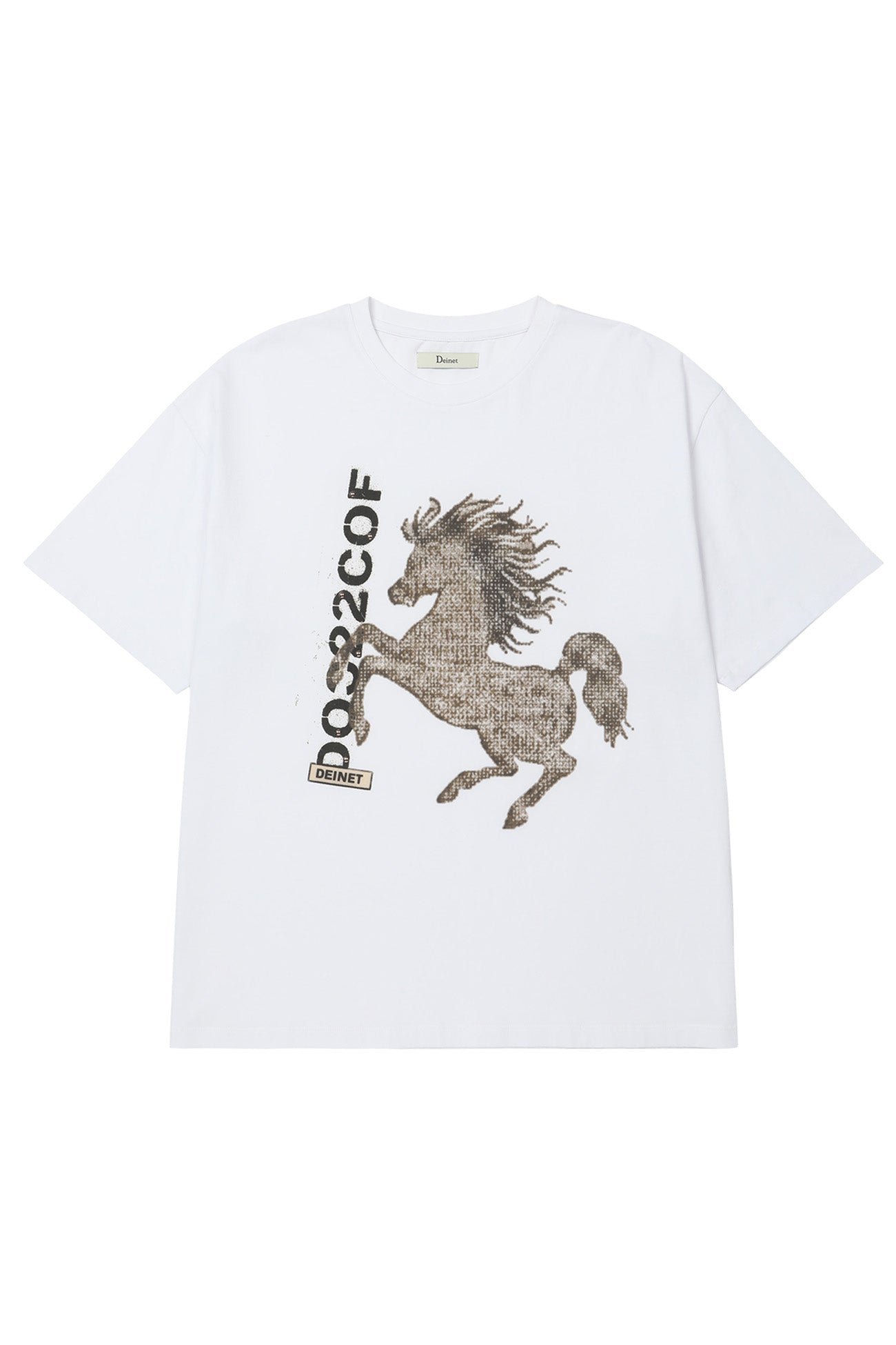 Deinet - Horse Graphic T-Shirt (White) product image 8 | TRAB K-Fashion Australia