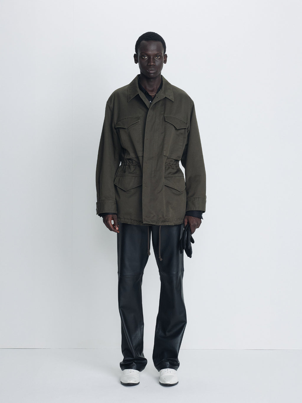 Tonywack - Garment Washed Cotton Field Jacket (Olive) product image 1 | TRAB K-Fashion Australia