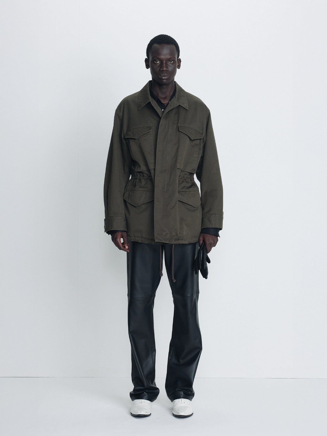 Tonywack - Garment Washed Cotton Field Jacket (Olive) product image 1 | TRAB K-Fashion Australia