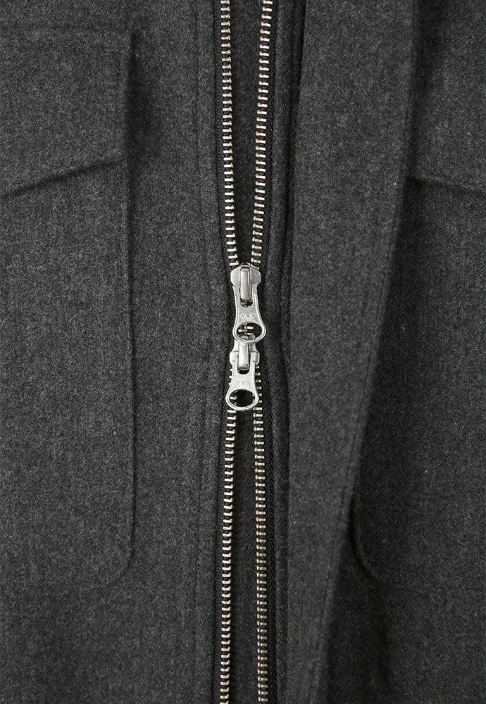 Tonywack - Merino Wool Chest Pocket Blouson Australian Wool 100% (Dark Grey) product image 12 | TRAB K-Fashion Australia