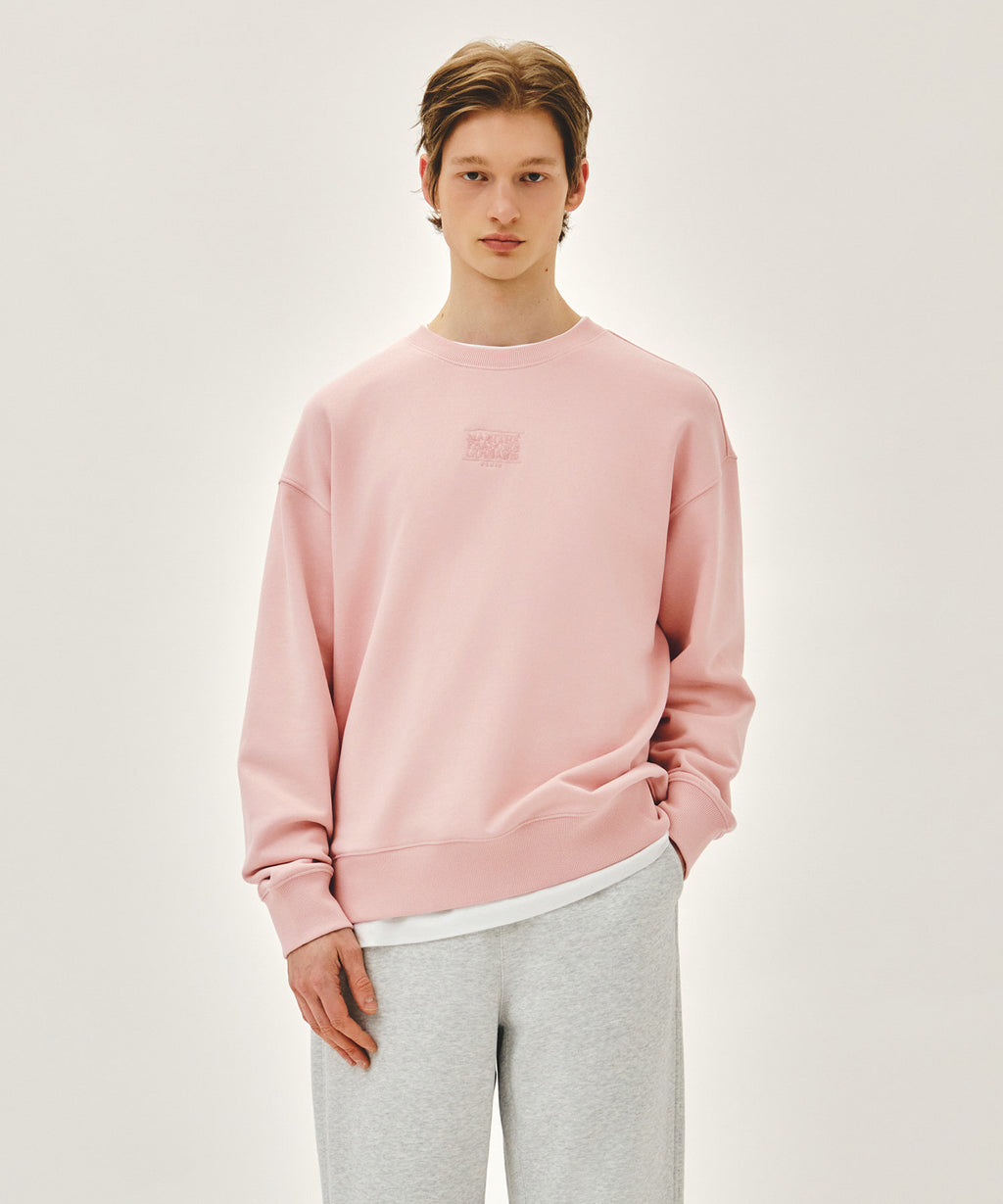 Marithe & Francois Girbaud - Drawing Classic Logo Sweatshirt (Salmon) product image 1 | TRAB K-Fashion Australia
