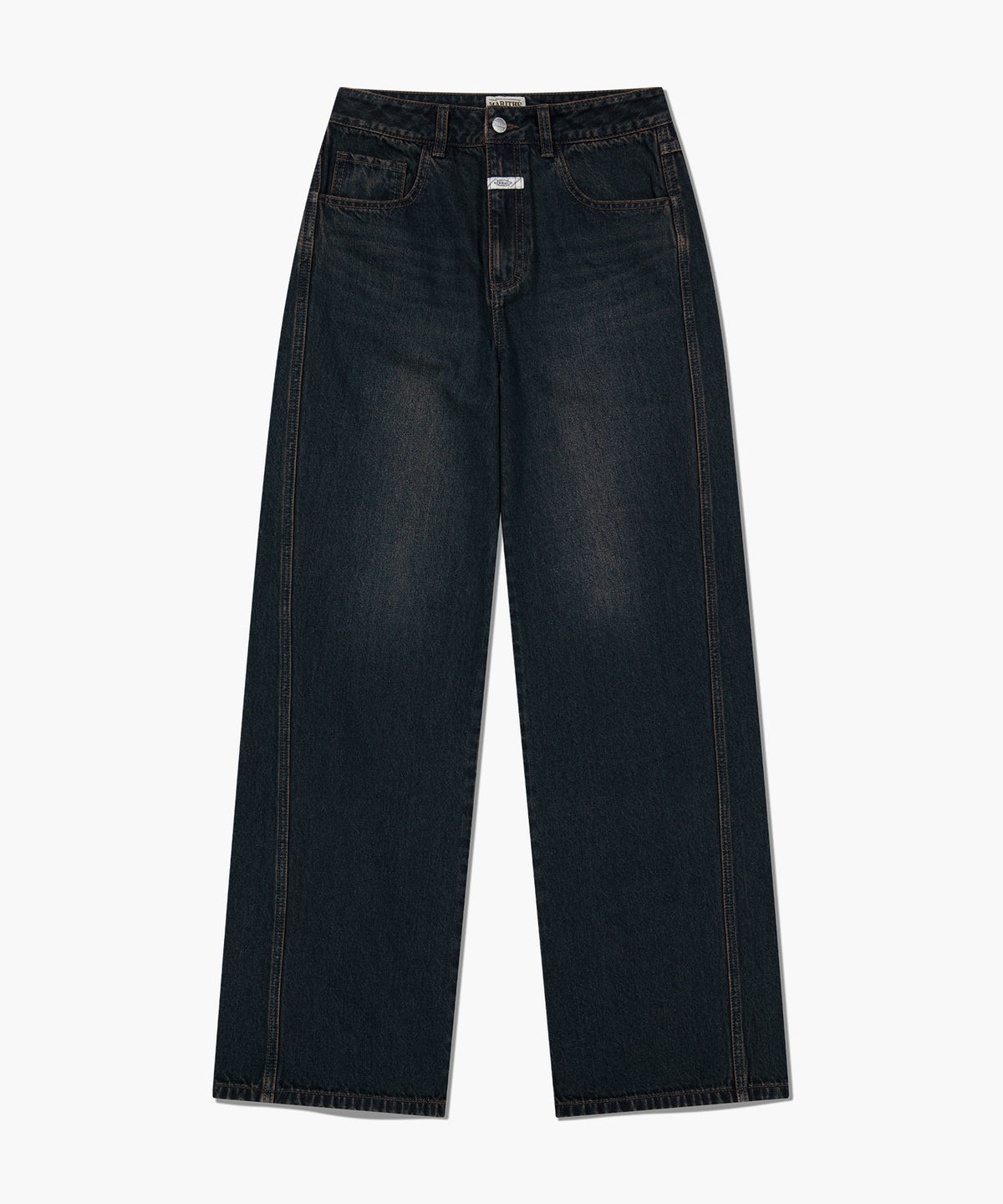 Marithe & Francois Girbaud - Vintage Washed Denim Pants (Dark Blue) product image 6 | TRAB K-Fashion Australia