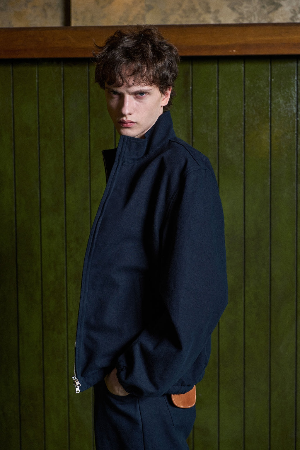 STU - Shift High-neck Jacket (Navy) product image 10 | TRAB K-Fashion Australia