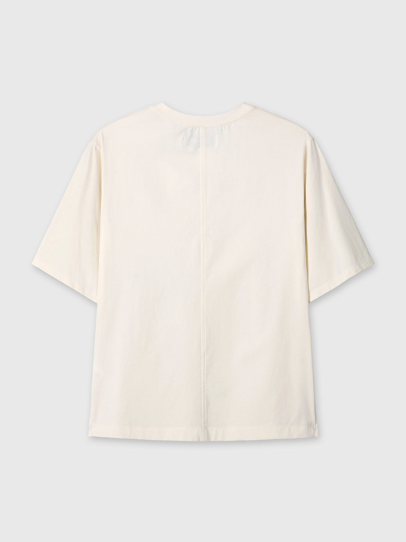 Tonywack - High-Density Relaxed Cotton T-Shirt (Pale Yellow) product image 7 | TRAB K-Fashion Australia