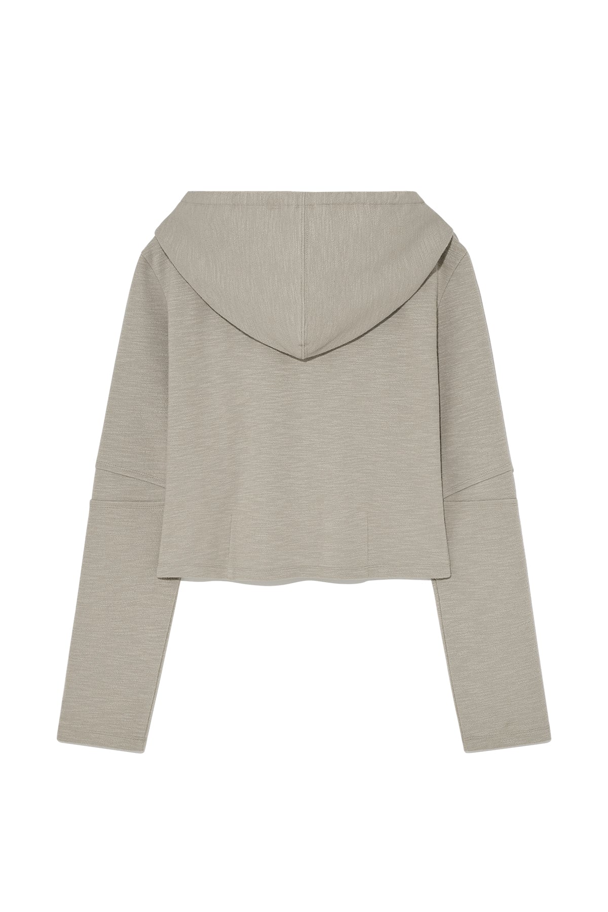 Matin Kim - Sleeve Slit Point Hoody Zip Up (Beige) product image 2 | TRAB K-Fashion Australia