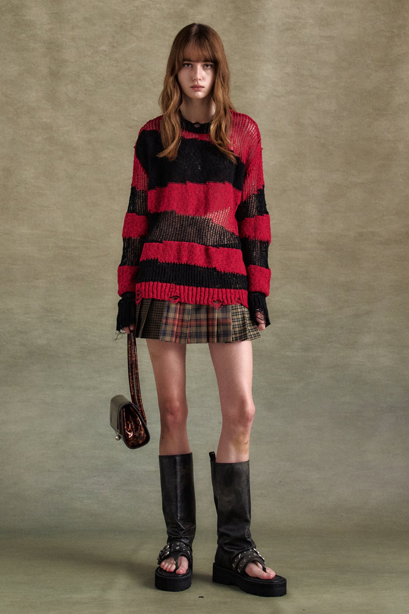 Andersson Bell - Molly Faux-Leather Micro Detachable Skort (Multi) product image 8 | TRAB K-Fashion Australia