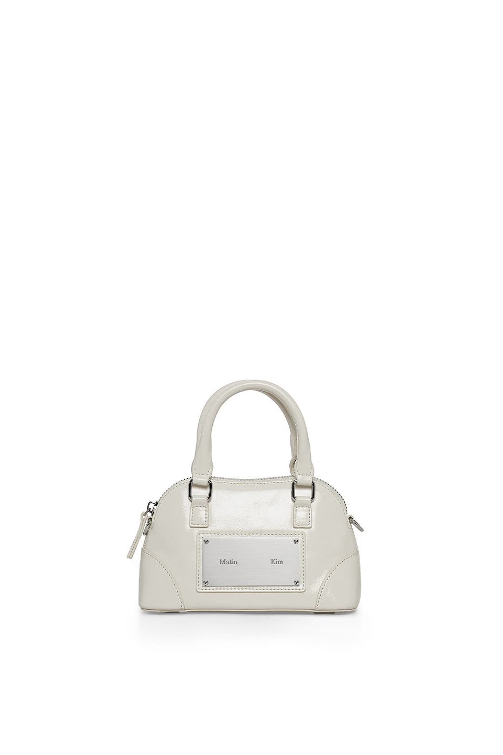 Matin Kim - Curve Zip Mini Bag (Light Grey) product image 1 | TRAB K-Fashion Australia