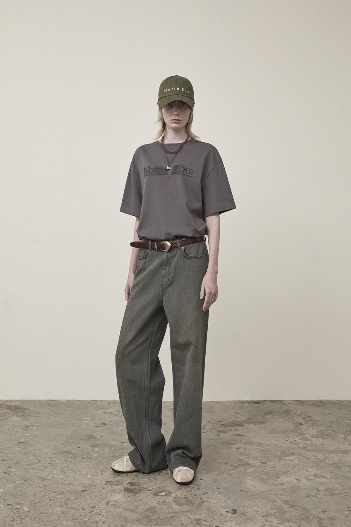 Matin Kim - Vintage Logo Graphic Top (Charcoal) product image 9 | TRAB K-Fashion Australia