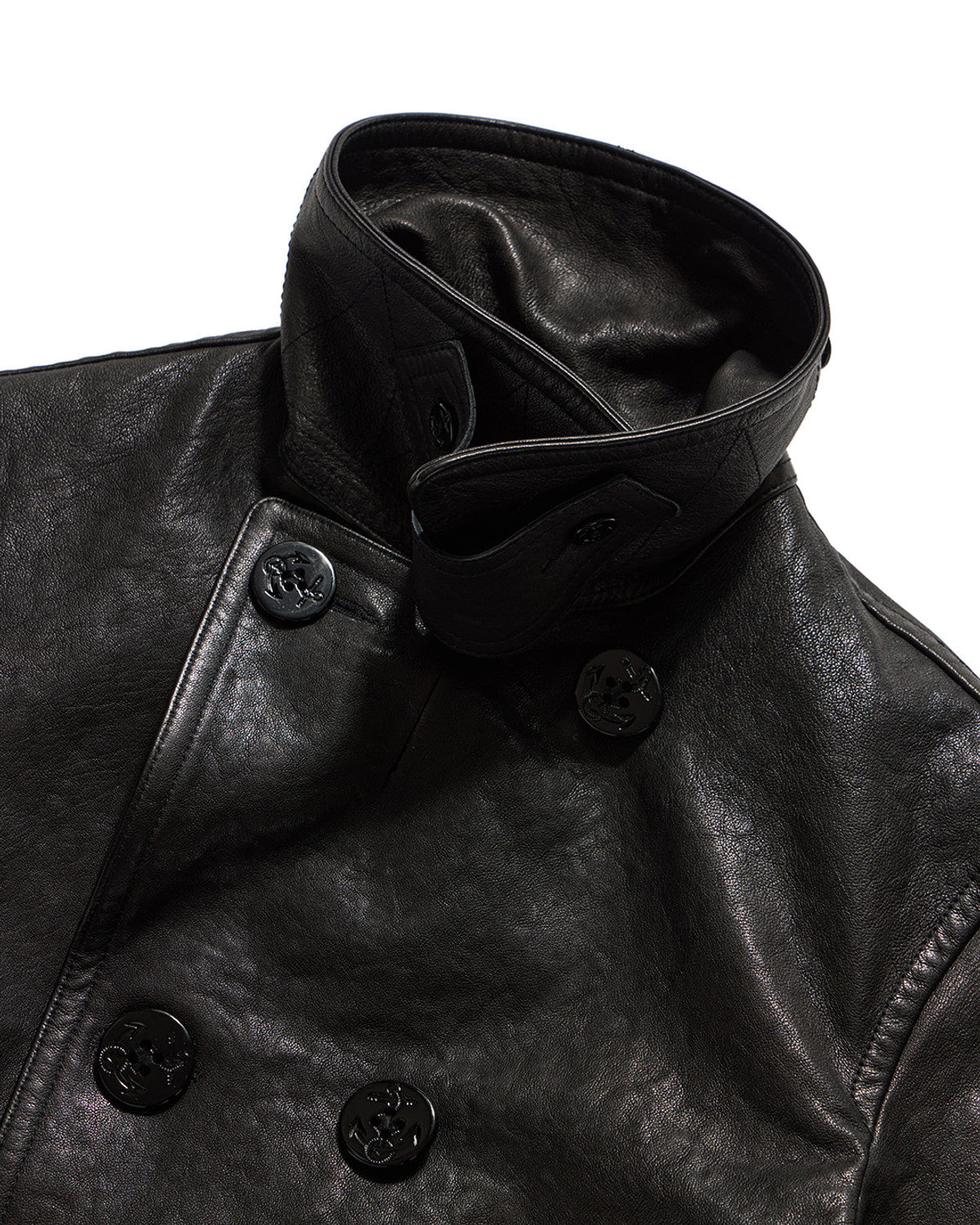 Eastlogue - Naval Leather Coat (Black) product image 6 | TRAB K-Fashion Australia