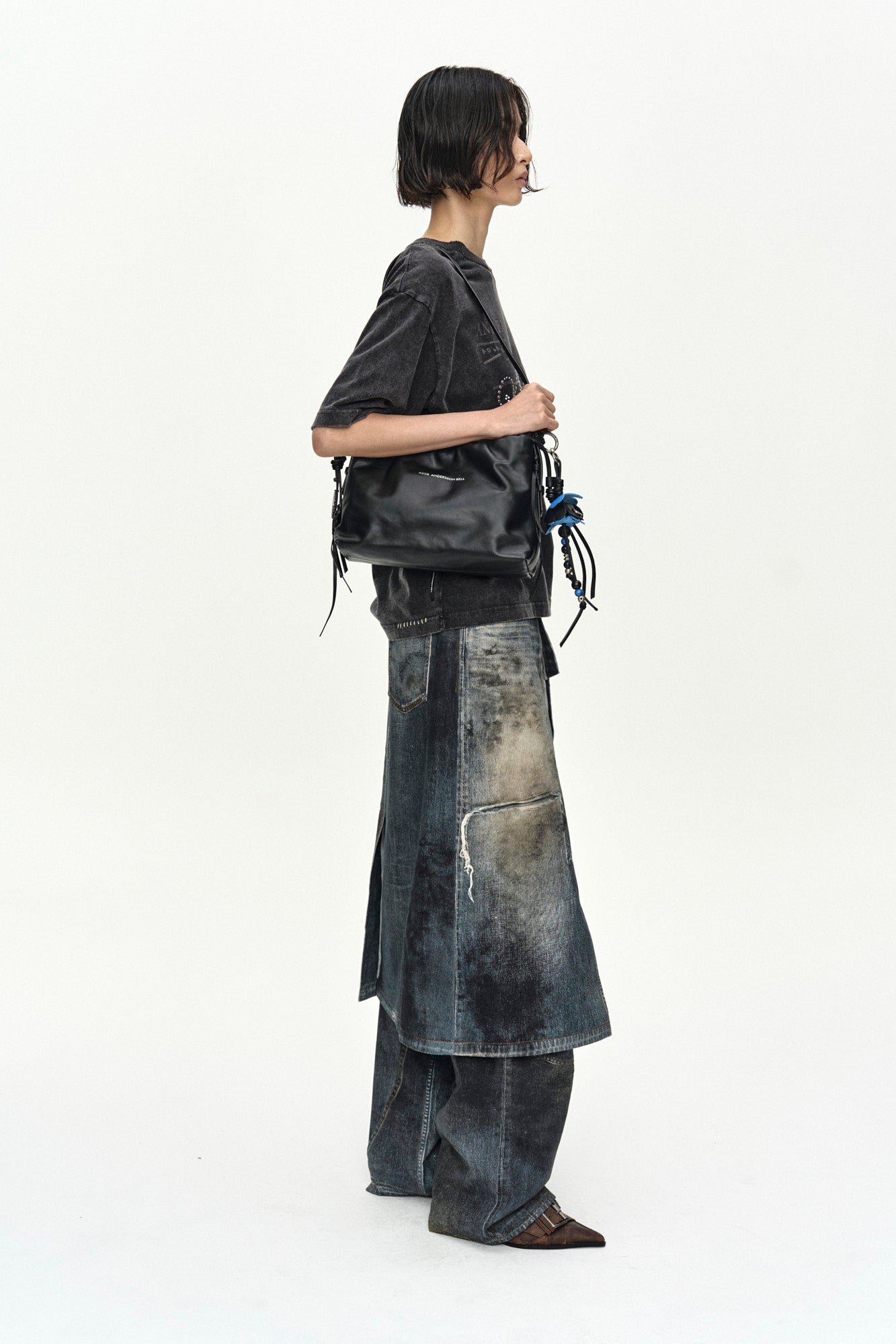 Andersson Bell - Rosie Hot-Fix Printed T-Shirt (Charcoal) product image 7 | TRAB K-Fashion Australia