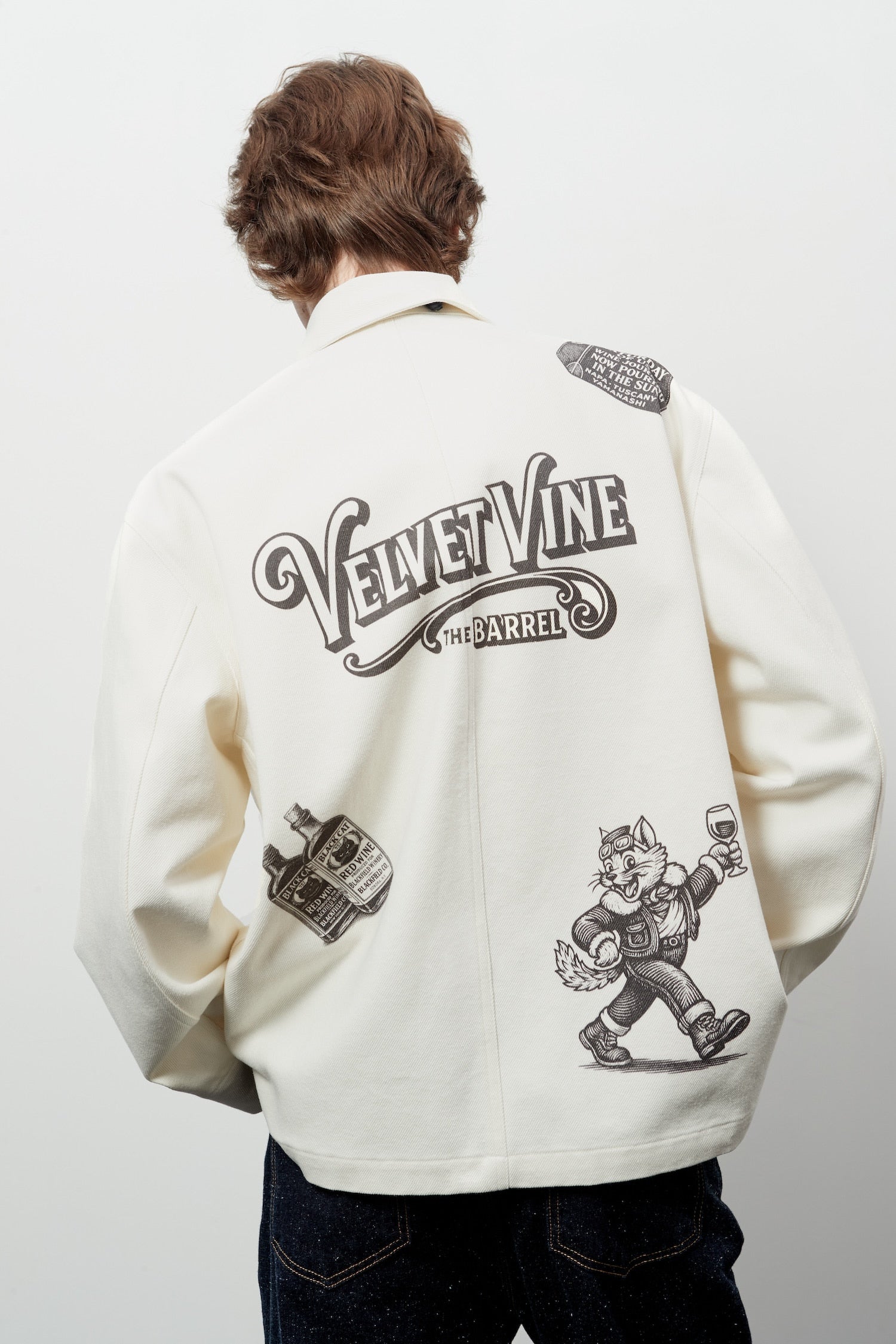 Stu - Printing Work Jacket (Cream) product image 15 | TRAB K-Fashion Australia