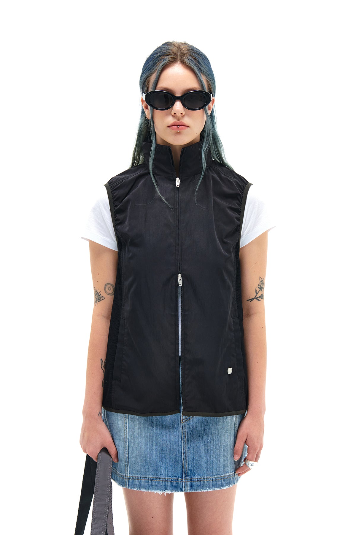 Matin Kim - Nylon Guider Vest (Black) product image 5 | TRAB K-Fashion Australia