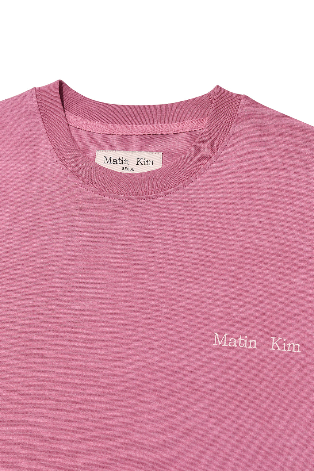 Matin Kim - Vintage Washed Logo Top (Pink) product image 3 | TRAB K-Fashion Australia