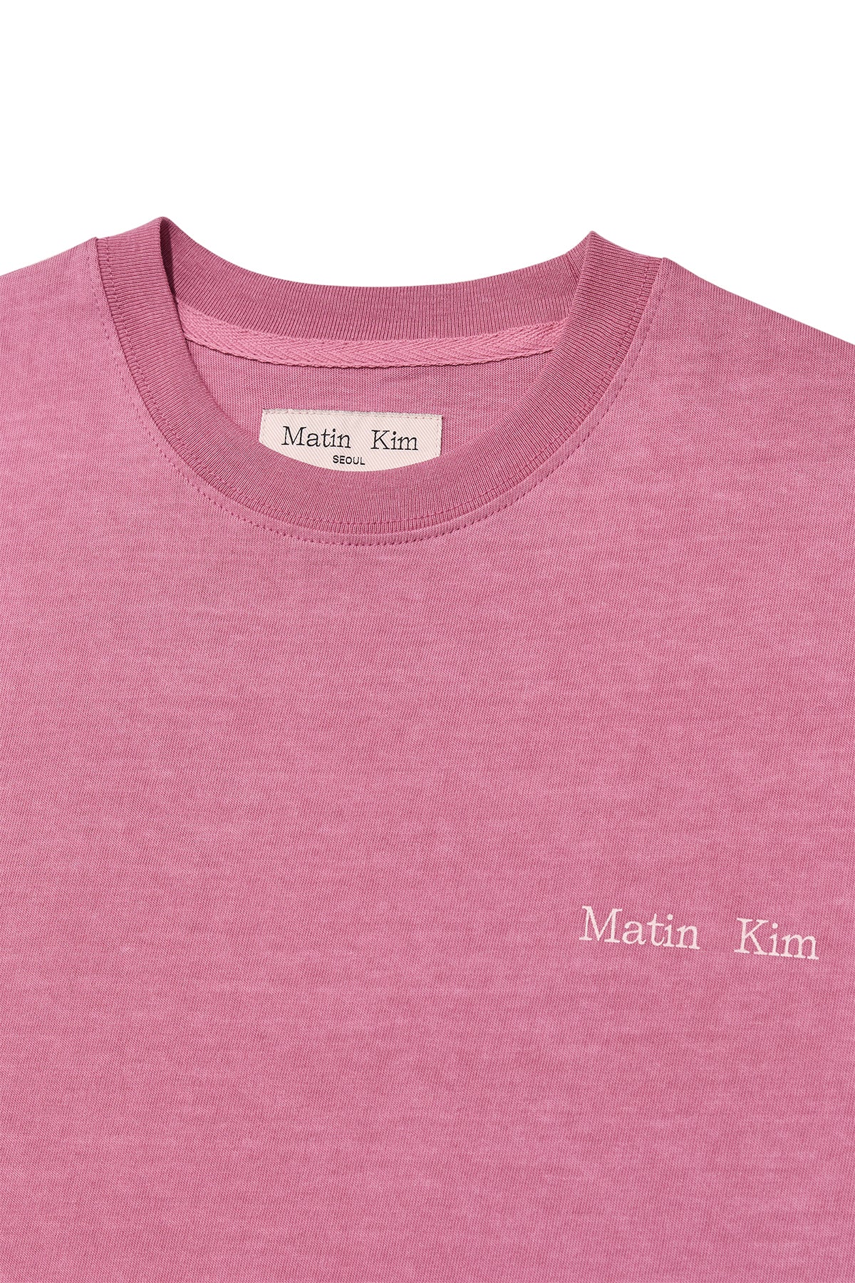 Matin Kim - Vintage Washed Logo Top (Pink) product image 3 | TRAB K-Fashion Australia