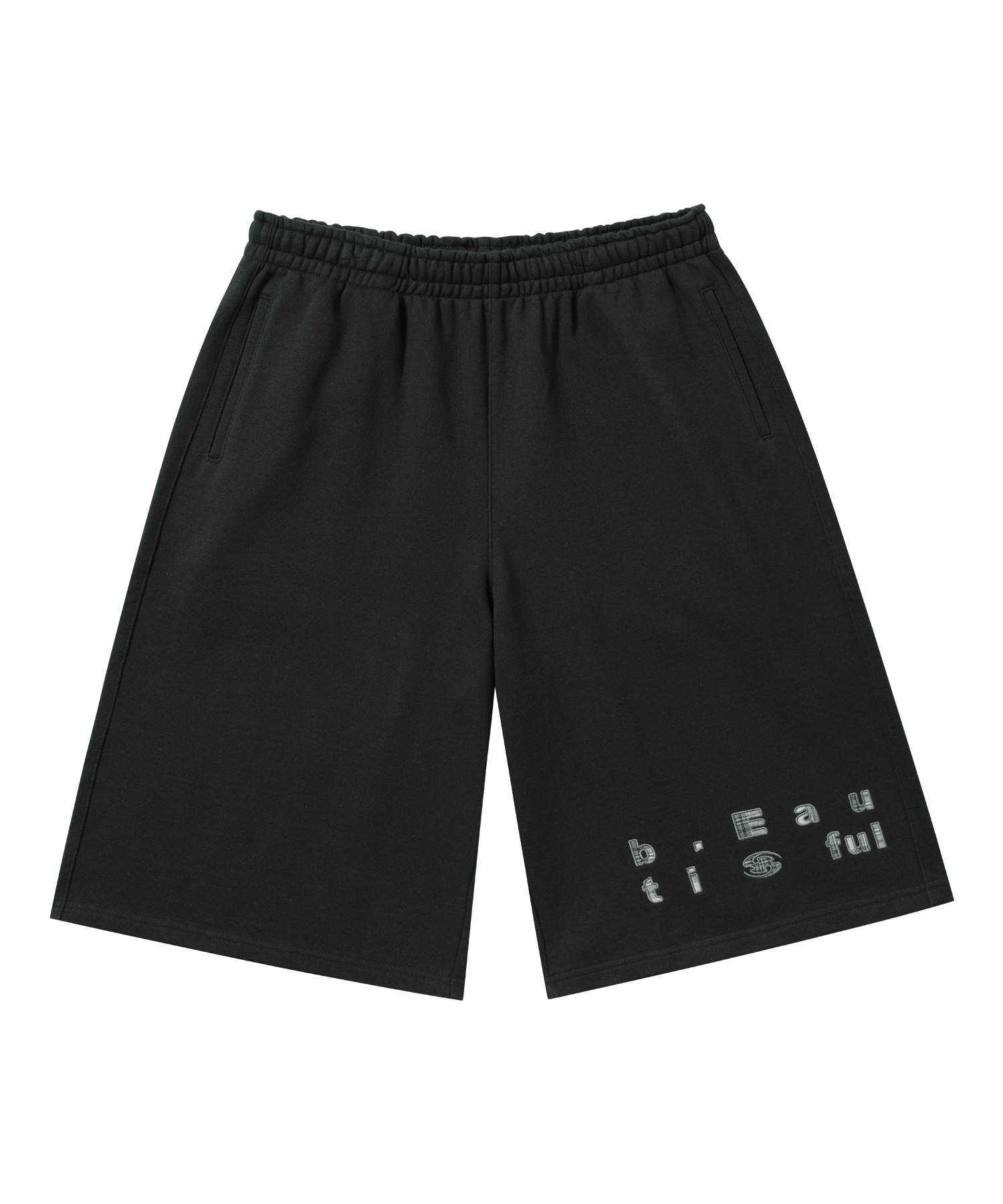 San San Gear - San San X B.E Sweatshorts (Charcoal) product image 2 | TRAB K-Fashion Australia