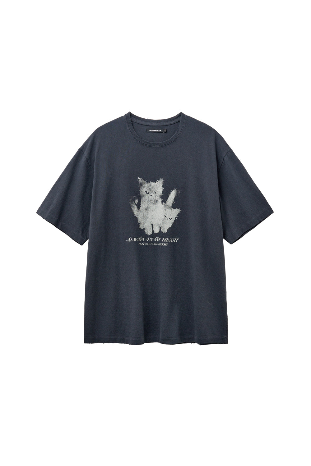 Hatchingroom - VTG Ghost Cat Tee 1/2 Dark (Navy) product image 1 | TRAB K-Fashion Australia