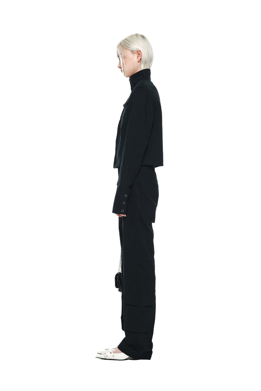 Matin Kim - Washed Slim Cargo Pants (Dark Navy) product image 6 | TRAB K-Fashion Australia