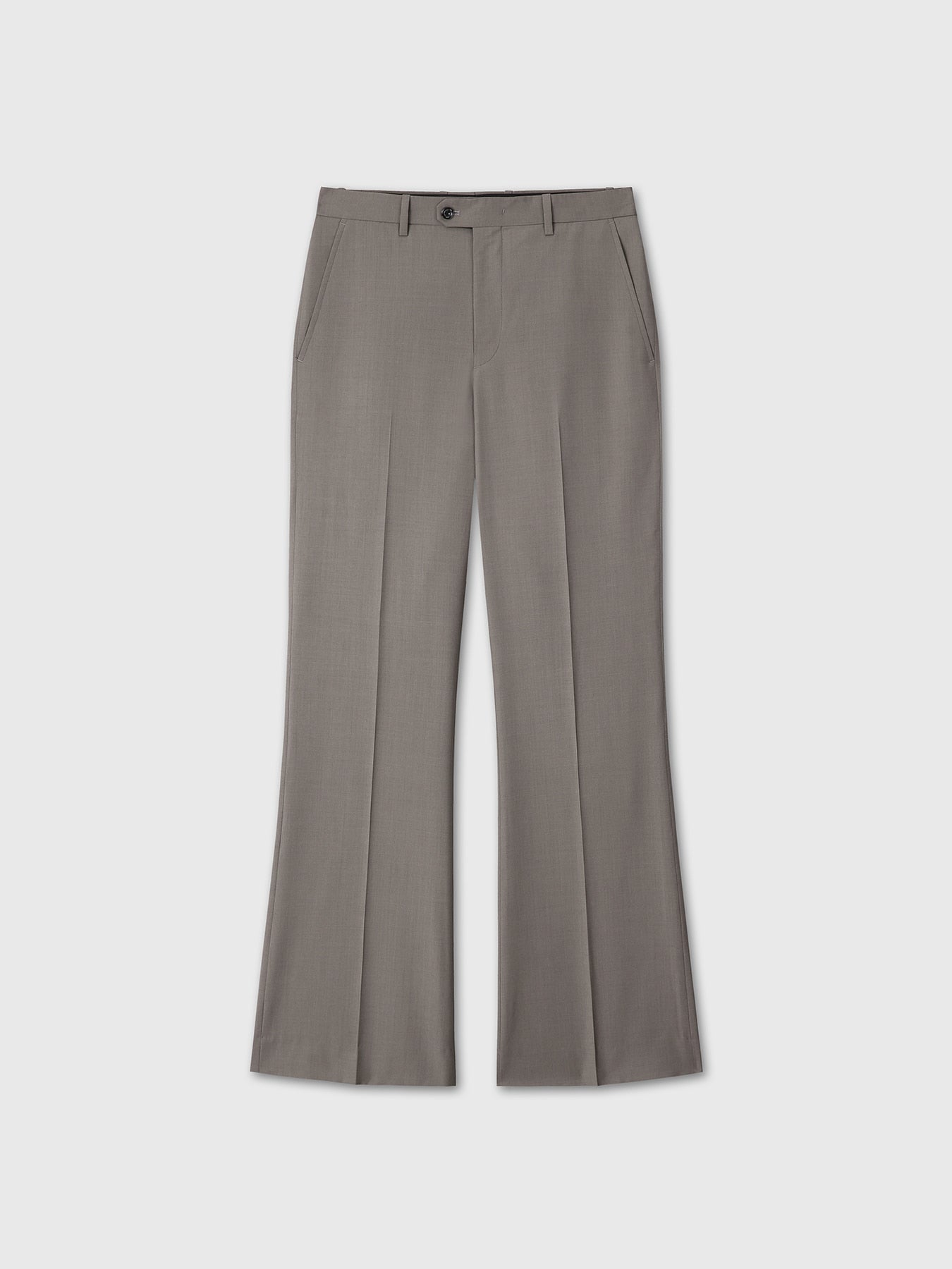 Tonywack - Tropical Wool Flared Trousers (Taupe) product image 10 | TRAB K-Fashion Australia
