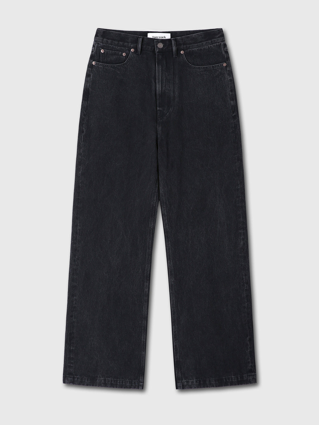 Tonywack - Wide-Leg Denim Jeans (Washed Black) product image 6 | TRAB K-Fashion Australia