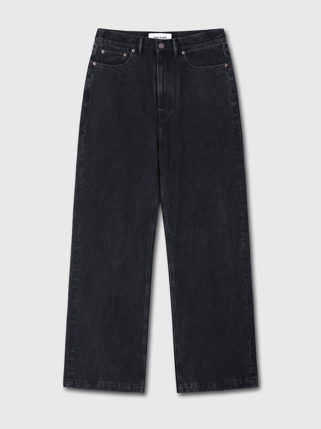 Tonywack - Wide-Leg Denim Jeans (Washed Black) product image 6 | TRAB K-Fashion Australia